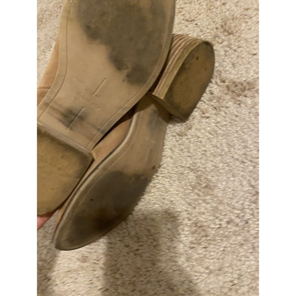 Dolce Vita Tessey Ankle Booties Brown Suede Women's Size 9 Shoes Slip-On Boots - Picture 5 of 7